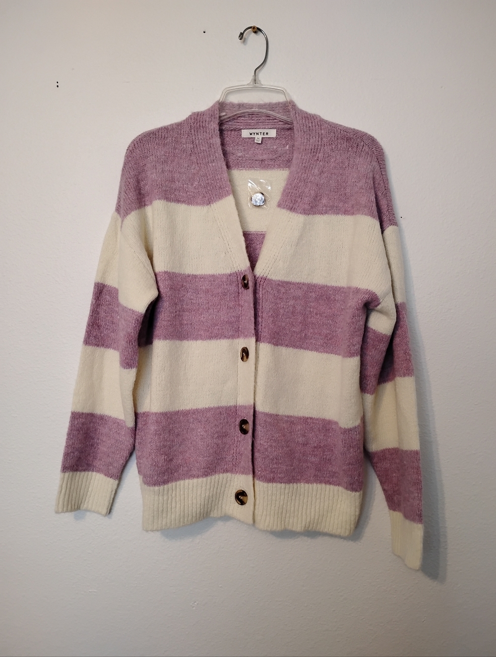 New! Wynter Soft Striped Sweater Cardigan